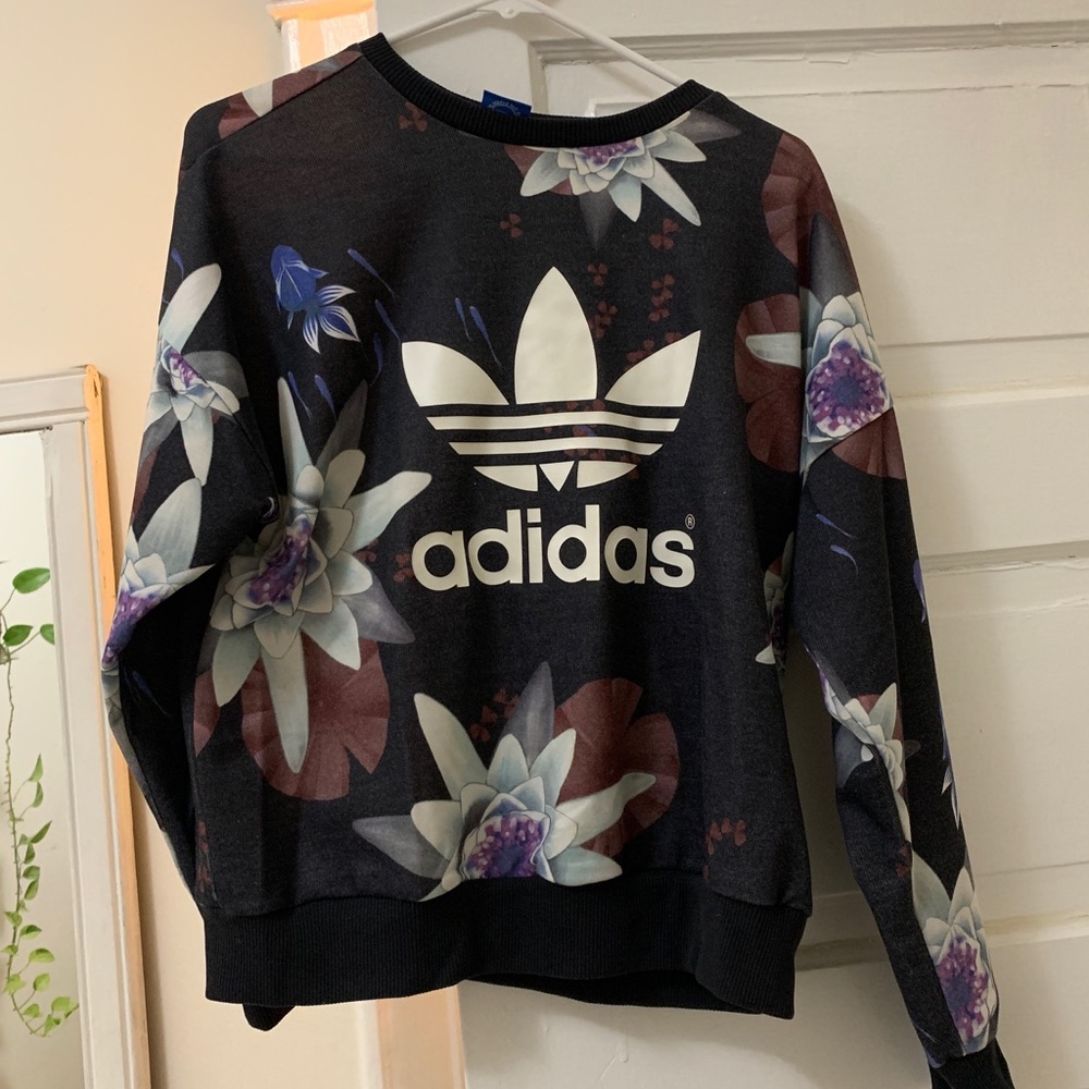 Adidas floral sweatshirt